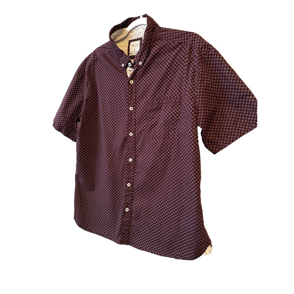 Level Ten Men’s XL Retro Preppy Short Sleeve Button Down Shirt Business Office - Picture 5 of 11